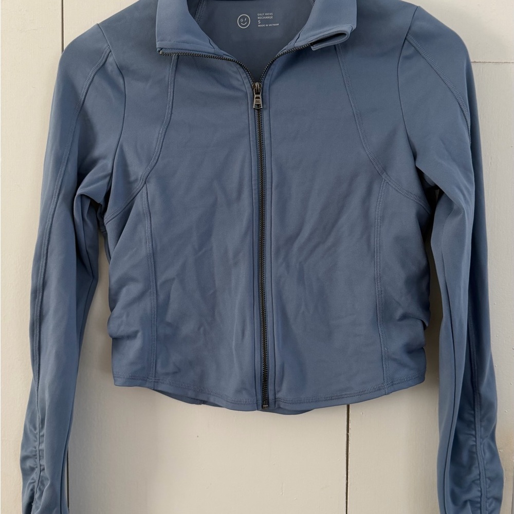 Hollister Gilly Hicks Recharge Slate Blue Athletic Jacket Small